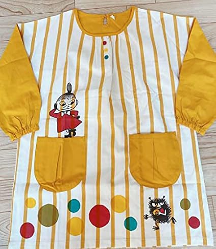 Amazon Co Jp リトルミィmoominエプロン 保育士m Lスモック ホーム キッチン