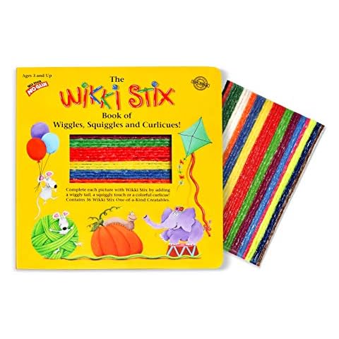 WikkiStix 905 Book of Wiggles, Squiggles, & Curlicues, Multi Cover