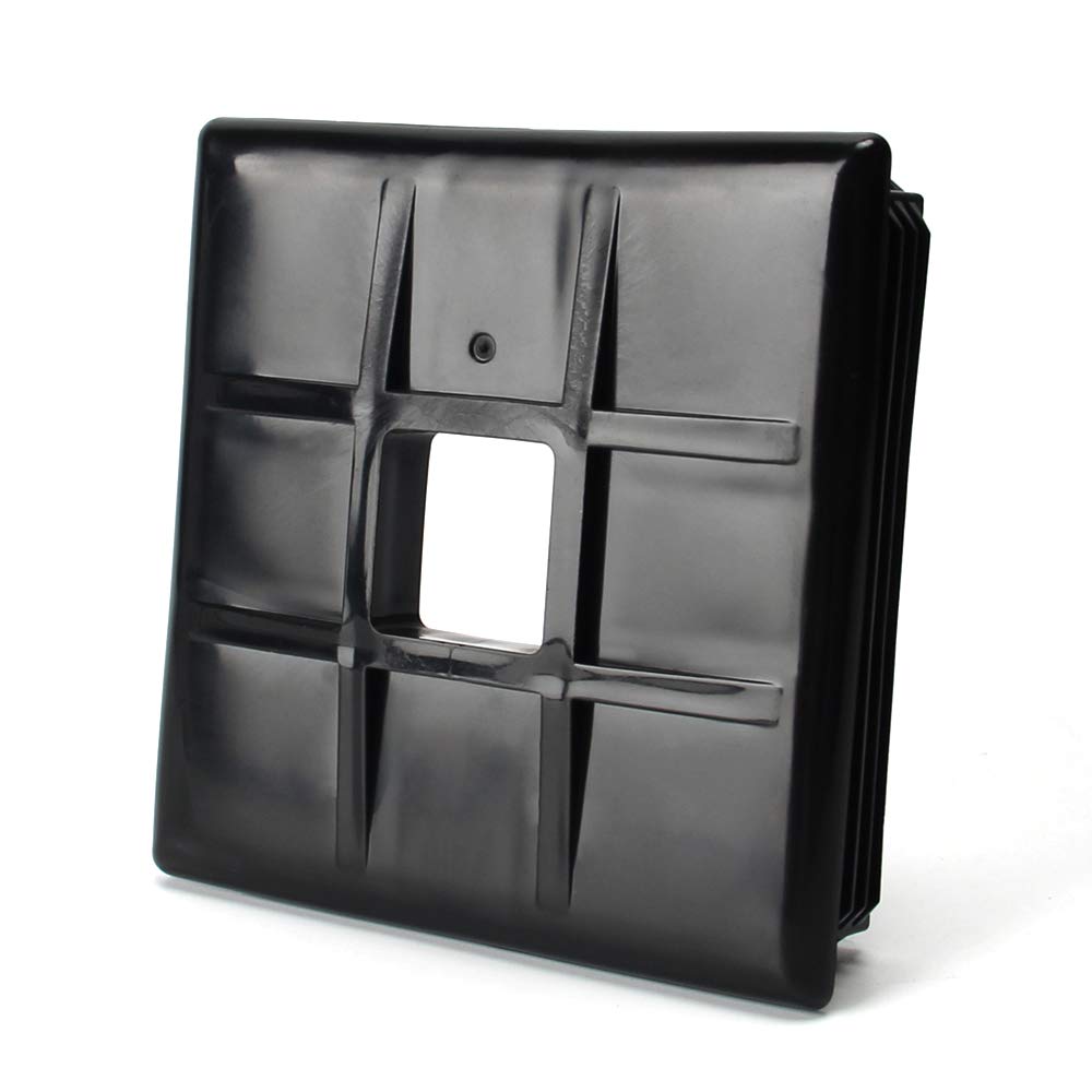 2 Pack Aluminum RV Bumper End Caps For 4x4 Inch Square Bumpers - Secure Sewer Hose Storage, Locking Door