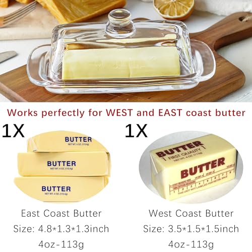 Qfkris MODEL 1 8'' Art Glass Butter Dish thumb #2