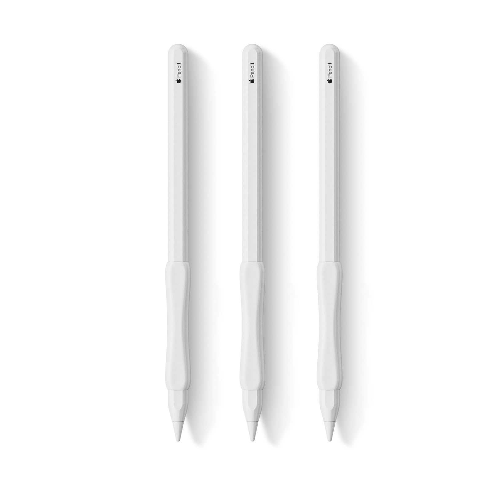 3 Pack Apple Pencil Grips Case Cover Silicone Sleeve Holder Compatible with Apple Pencil 2nd Generation, Magnetic Charging & Double-Tap Support