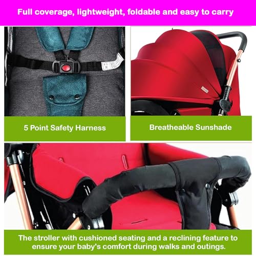 Image of SAFE-O-KID BABY FULL CANOPY STROLLER
