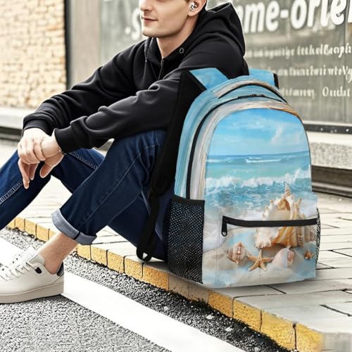 Mochila para laptop 15.6 de estrellas de mar para estudiantes 7