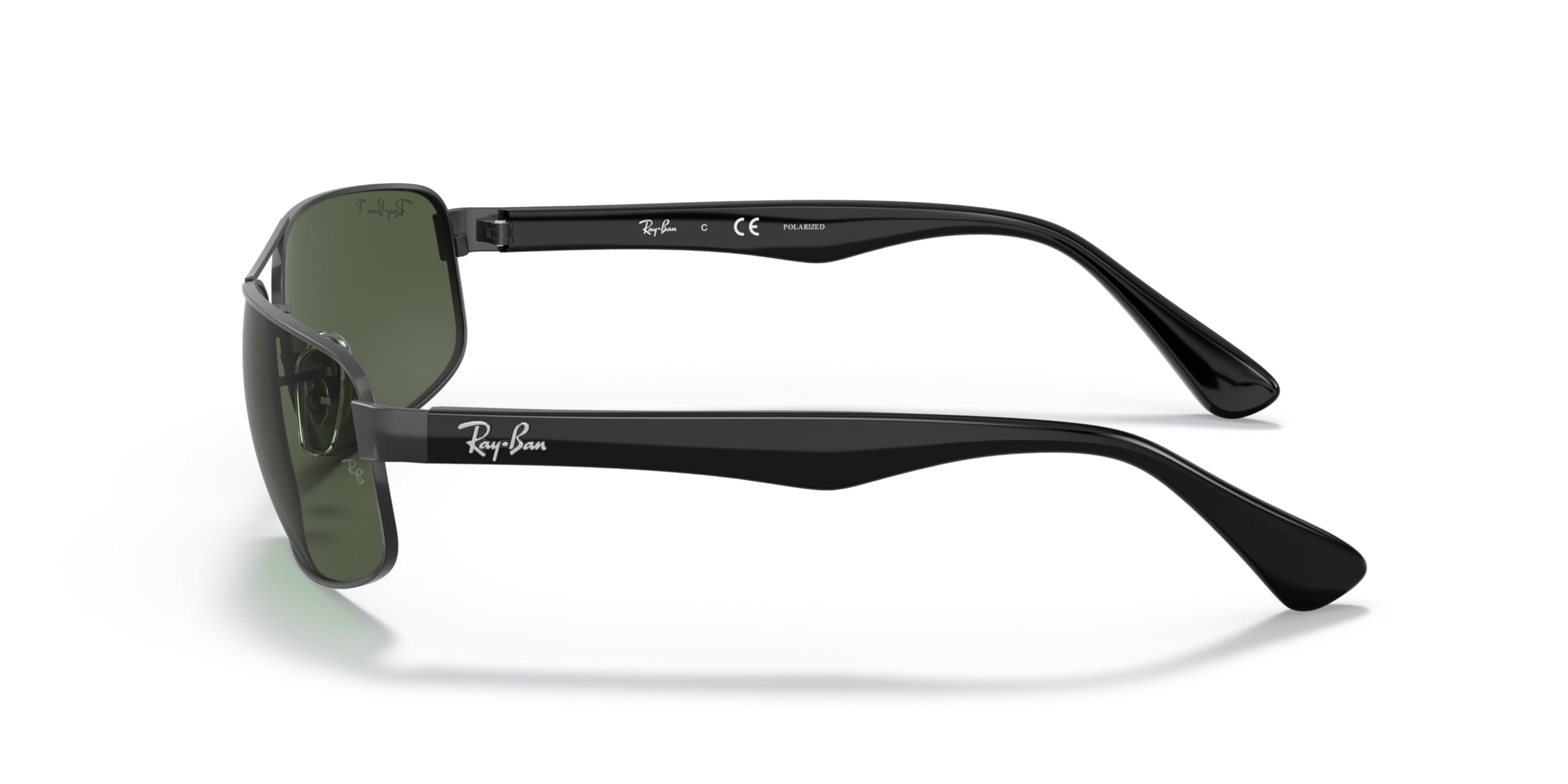 Image secondaire de Ray-Ban - Lunette de soleil RB3445 Rectangulaire - Homme, Black (grün)