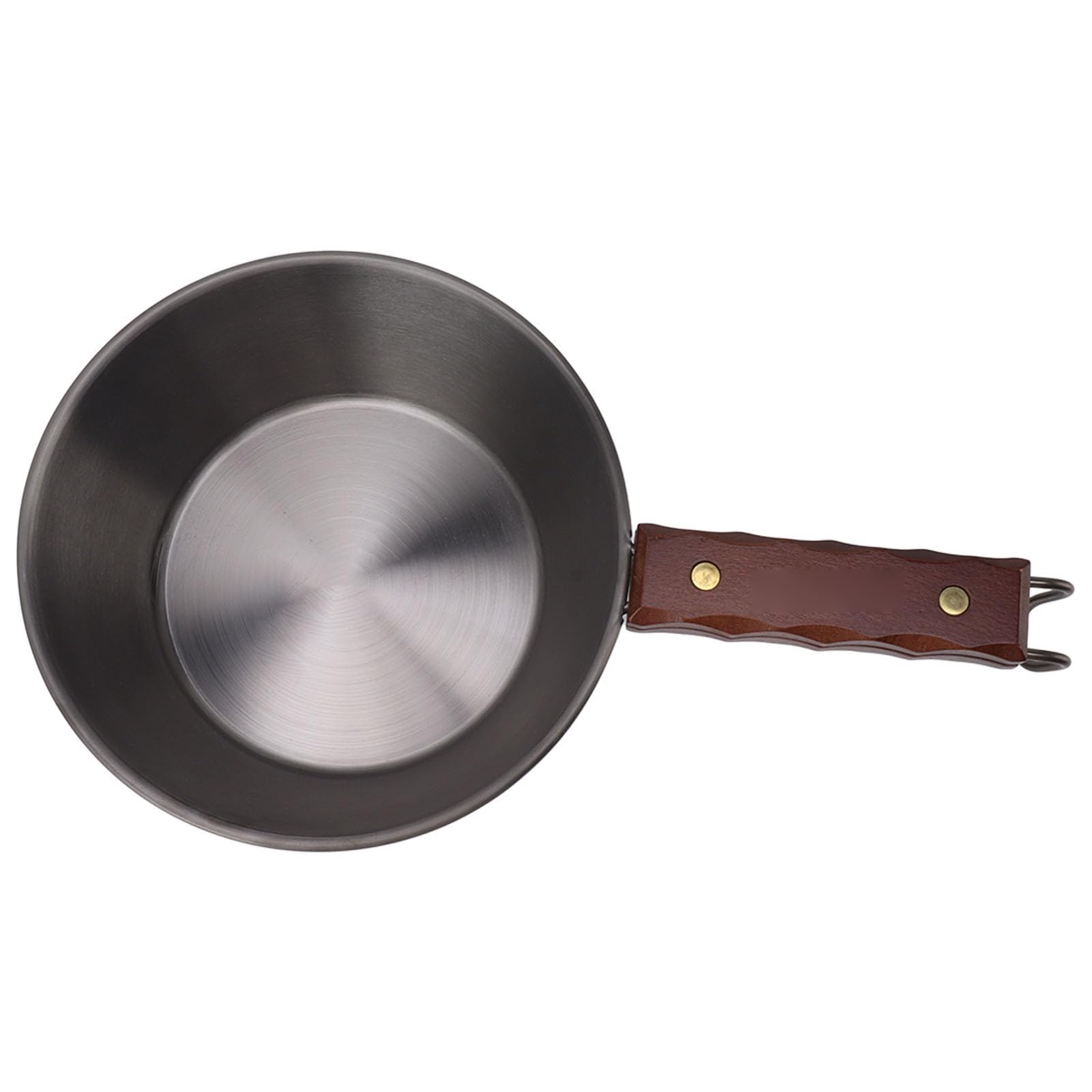 Juego Utensilios Cocina para Camping 2 litros, Olla Camping Ligera Antiadherente Acero Inoxidable con Bolsa Almacenamiento, Sartén para Acampar con Mango para Mochileros