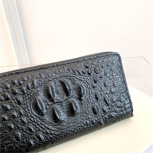 Women PU Leather Handbag Long Wallet Large Capacity Clutch Phone Bag Coin Purse Card Card Holder(Black02)4