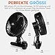 Grow Expert Oszillierender Clip-Ventilator für Growbox & Growzelte EC-Motor mit 10 Stufen, 32 dB(A), 250 cm Kabel – Umluftventilator für Luftzirkulation & gesundes Pflanzenwachstum (1 Stück)