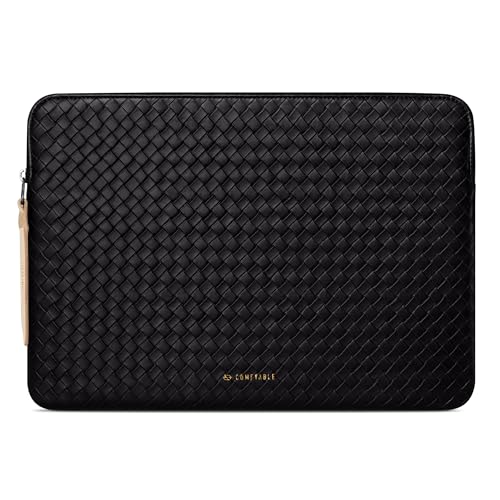 Comfyable Tkany pokrowiec na laptopa 33.0 cm, sztuczna skóra, kompatybilny z MacBook Air 33.3 cm, MacBook Air i MacBook Pro M5, M4, M3, M2 2025–2021, etui podróżne na Mac, dla mężczyzn i kobiet