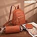 Montana West 3Pcs Anti Theft Backpack Purse for Women Small Quilted Backpack Set