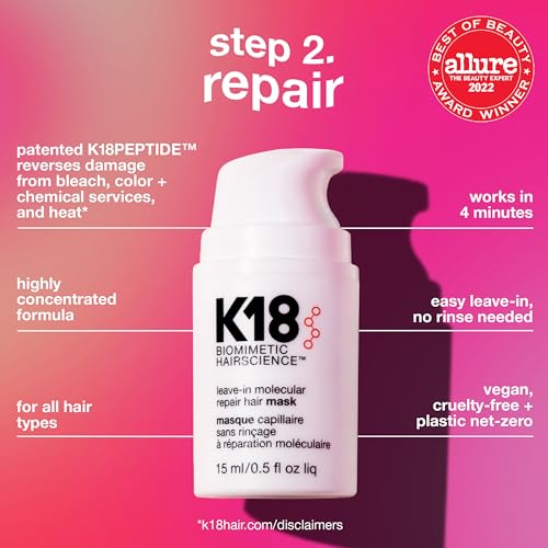 image for K18 Damage Repair Essentials Kit, Travel-Friendly Trio Featuring Mini 