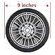2 Stück 9-Zoll Hinterrad 42710-VH7-010ZA Passend für Honda HRX537 HRR216 HRX217 Rasenmäher der Serie