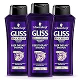Gliss Shampoo Fiber Therapy 13.6 Ounce (402ml) (3 Pack)