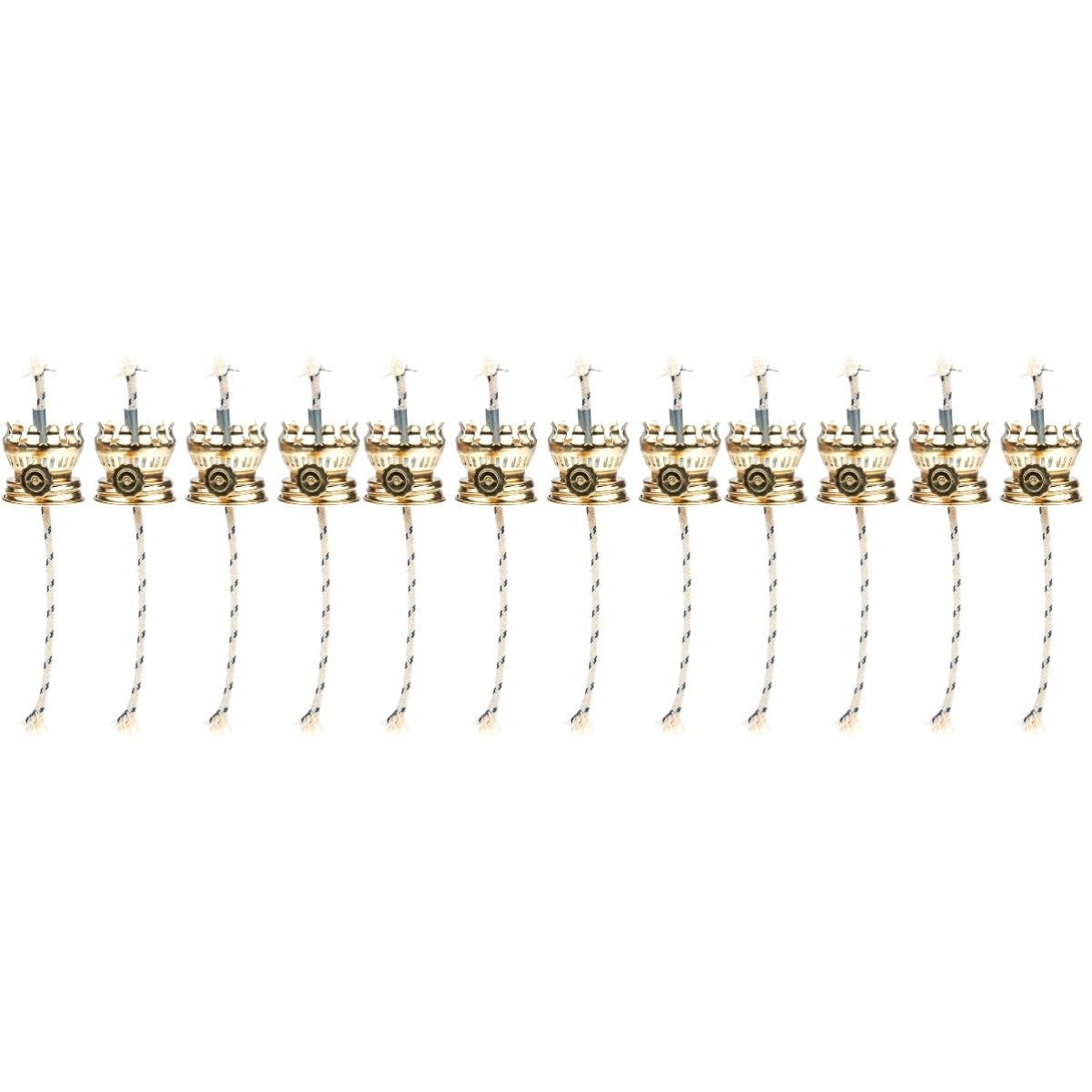 Levemolo 12pcs Kerosene Lamp Wick Holder Replacement Kit Vintage Lamp Base Parts Easy to Use Safe