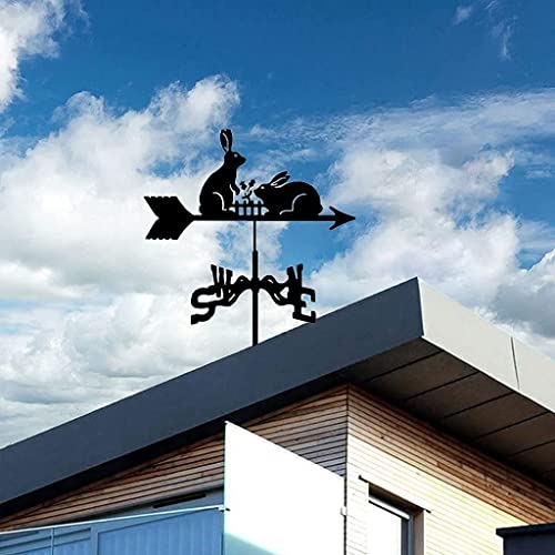Animal Weathervane Garden Stake With Rooster Ornament Rabbit Wind Direction Indicator Weathervane For Patio Yard Ornament Decoration Easy Use (Color : Rabbit),Weathervanes #TOP1