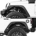 Hooke Road JK Fender Flare Delete Removal Kit for 2007-2018 Jeep Wrangler JK & JKU Unlimited 2 or 4 Doors, Front and Rear Wheel Liner Trim Gap Cover Steel - 4PCS
