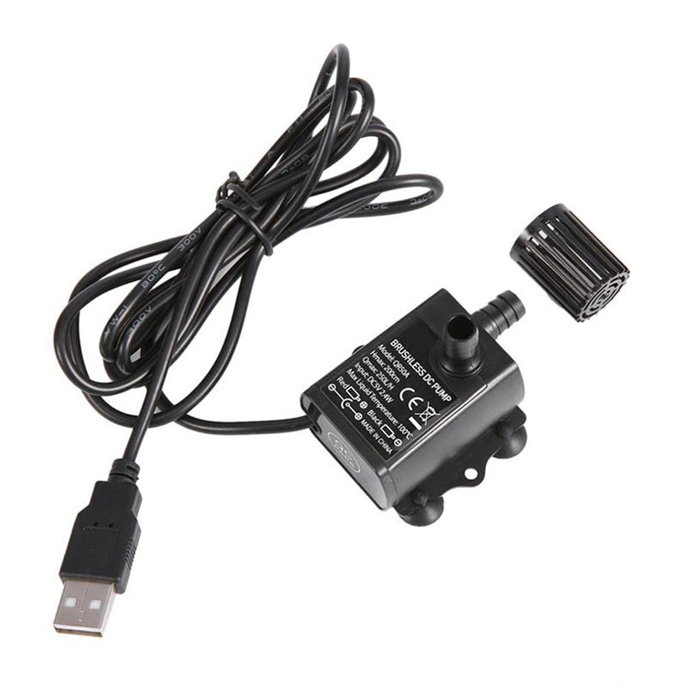 Mini ultra cicha pompa zanurzeniowa, USB 5 V 250 l/h