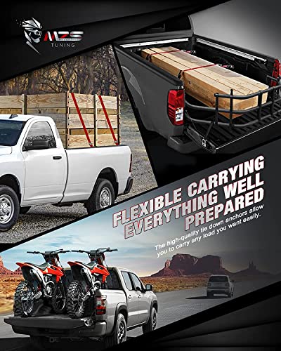 Mzs Tie Down Anchors, All Metal Retractable D-Ring Compatible With Ram/F150/Super Duty/Ranger/Silverado/Sierra - 4000 Lbs Capacity - Top Side (Of 2) #TOP6