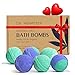 Natural Bath Bomb Gift Set - Hemp Bath Bombs with Organic Coconut Oil, Shea Butter, Refreshing Eucalyptus and Relaxing Lavender for Men and Women - Handmade in USA - 6 Pack