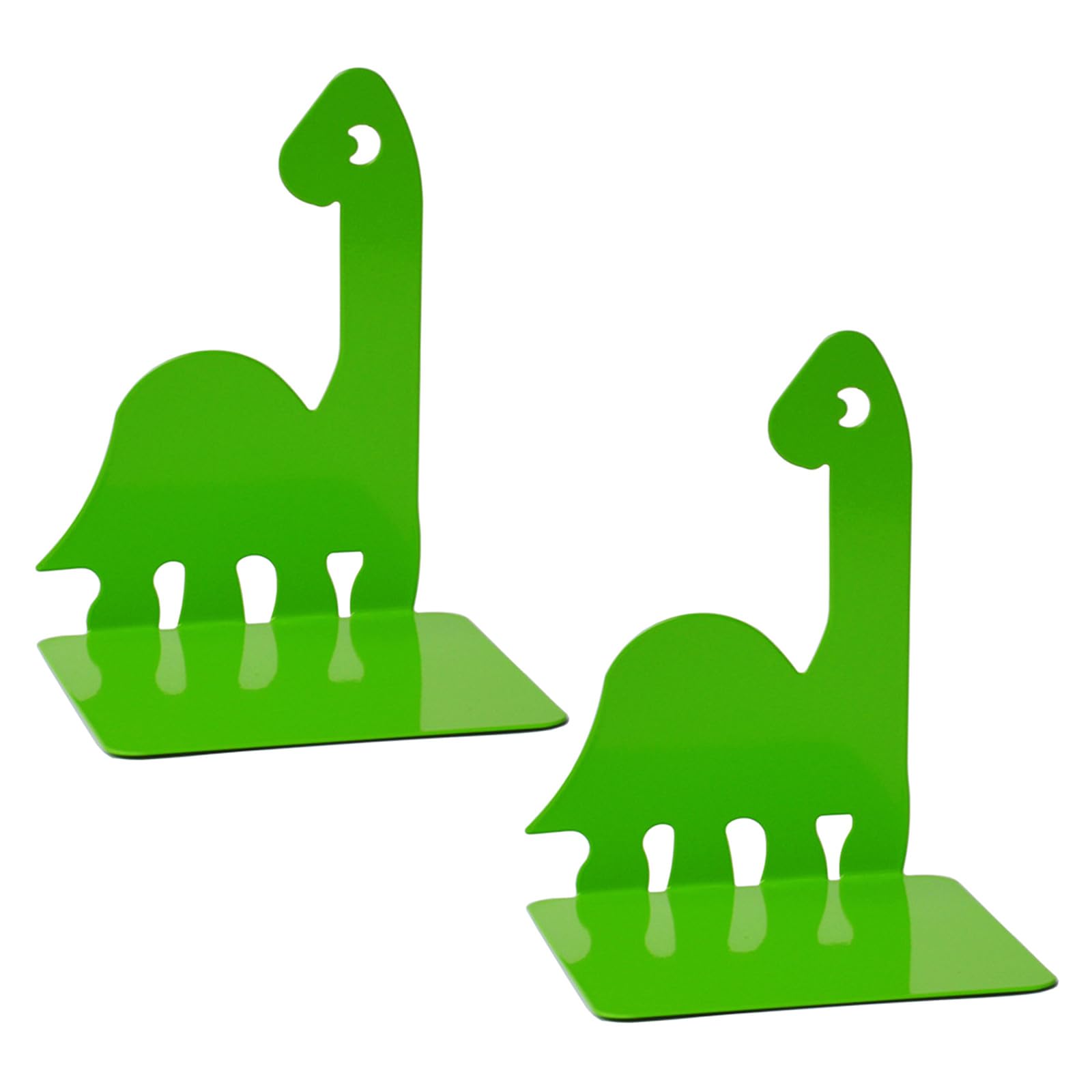 2 Pcs Multifunctional Book End Metal Book Stoppers Dinosaur Holders Shelf Decorative Bookends Rack Metal Bookends