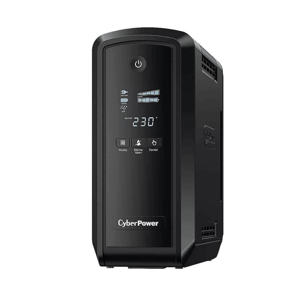 CyberPower CP900EPFCLCD - Fuente de alimentación continua (UPS) (900 VA, 540 W, 50/60, 6 salidas AC, Compacto, Negro)