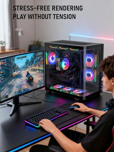 Image of Gaming PC Desktop Computer, RX 6900 XT 16GB, i7-12700KF up to 4.9GHz, 32GB DDR4 RAM, ARGB,1TB NVMe SSD, Liquid Cooled, WiFi 6, Windows 11 Pro, VR Ready, 4K High FPS Gaming Computer