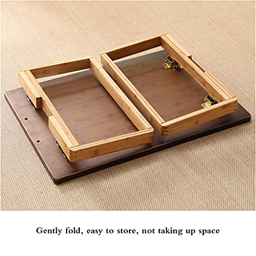 Table basse de ménage pliable en bambou pour gagner de la place - 4
