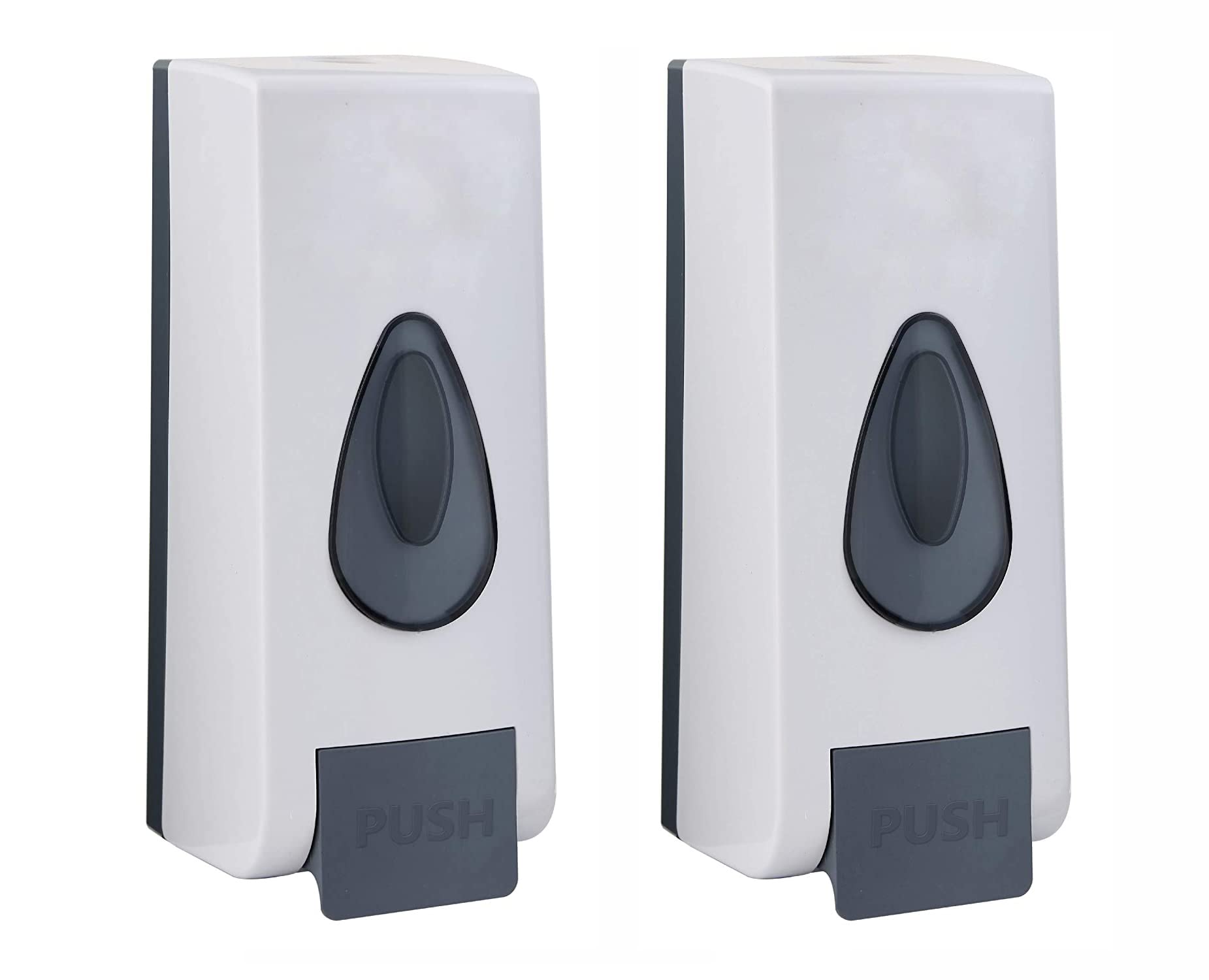 BATH GURU Abs Wall Mounted Shampoo Sanitizer Lotion Hand Dish Wash Gel Liquid Soap Dispenser for Bathroom Kitchen Pack of 2 (350 Ml, Push White) (B0B5QYTS44) Amazon Price History, Amazon Price Tracker