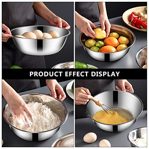 Conjunto de tigelas de cozinha de aço inoxidável Cabilock com 2 peças de tigelas de cozinha para nin