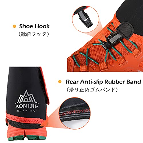 TRIWONDER Guêtres Trail Guêtres Randonnée Guêtres Basses Anti Sable Couvre Chaussures Guêtres de Course pour Homme Femme Running Chasse - Image 5
