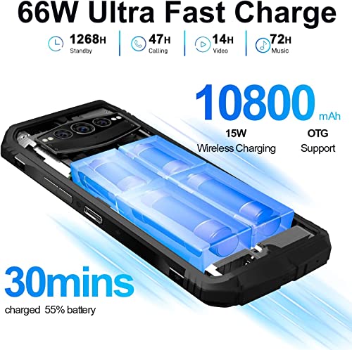 Doogee S100 12GB/256GB Svart - Mobiltelefon med hög prestanda