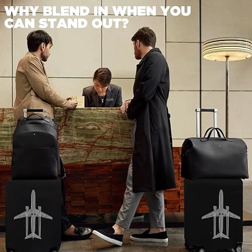 Image of WanderWraps Spendex Polyester Protective Luggage Cover | Hard Luggage Trolley Bag Cover | Washable | Dust Proof | Stretchable | L - 28 inch | Jetstreamm