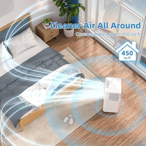 Image of Electactic Portable AC Units 10100 BTU, 4-in-1 Indoor Air Conditioner with Built-in Dehumidifier & Fan, Quiet Portable Air Conditioner for Home up to 450 Sq.Ft., 24-Hour Timer & Remote Control