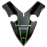  Adhesivo 3D de protección Frontal Compatible con Kawasaki Versys 1000 2019-2020, Color Verde