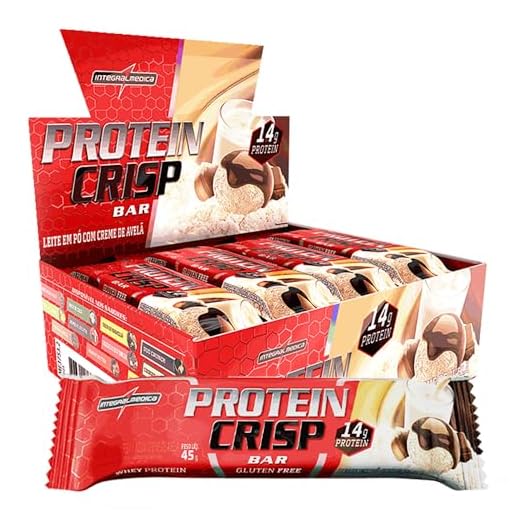Protein Crisp Bar 12 und Integralmedica - Ninho c/ Creme de Avelã