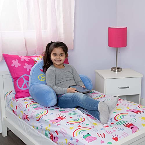 Peppa Pig Kids Back Resting Pillow For Reading And Watching Tv – Bed Rest Pillow With Arms To Lounge With Comfortable Back Support – Great For The Bed Or Couch #TOP4