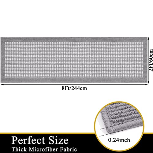 Ileading Long Rugs For Hallway 2'X8' Non Slip Farmhouse Kitchen Floor Mats With Rubber Backing Absorbable Indoor Throw Rugs Machine Washable Grey Decor Carpet For Corridor Petmat Office Entryway #TOP2