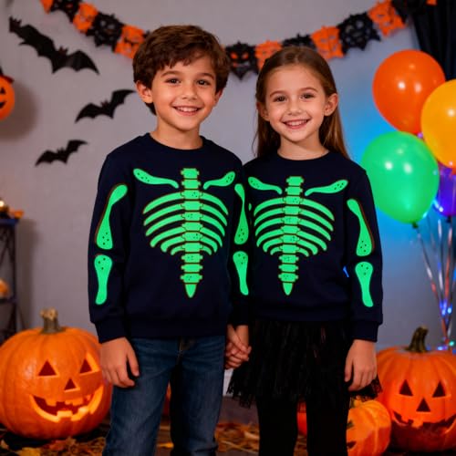 Image of Hongshilian Unisex Kids Cute Cartoon Cotton Sweater Shirt