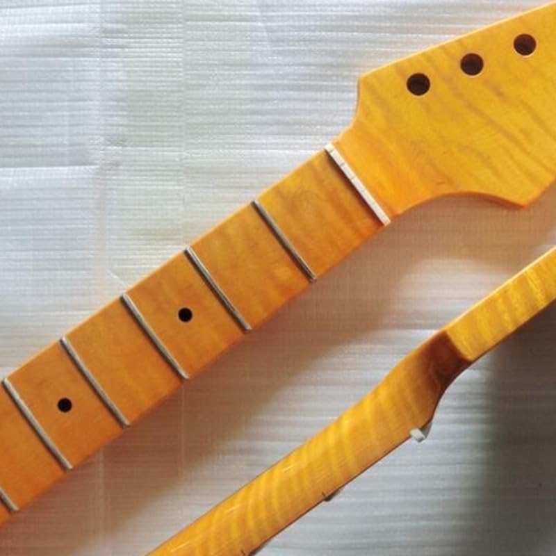 22 tasti Tiger Flame Maple Chitarra elettrica Collo Accessori for chitarra Parti Strumenti musicali Guitarra