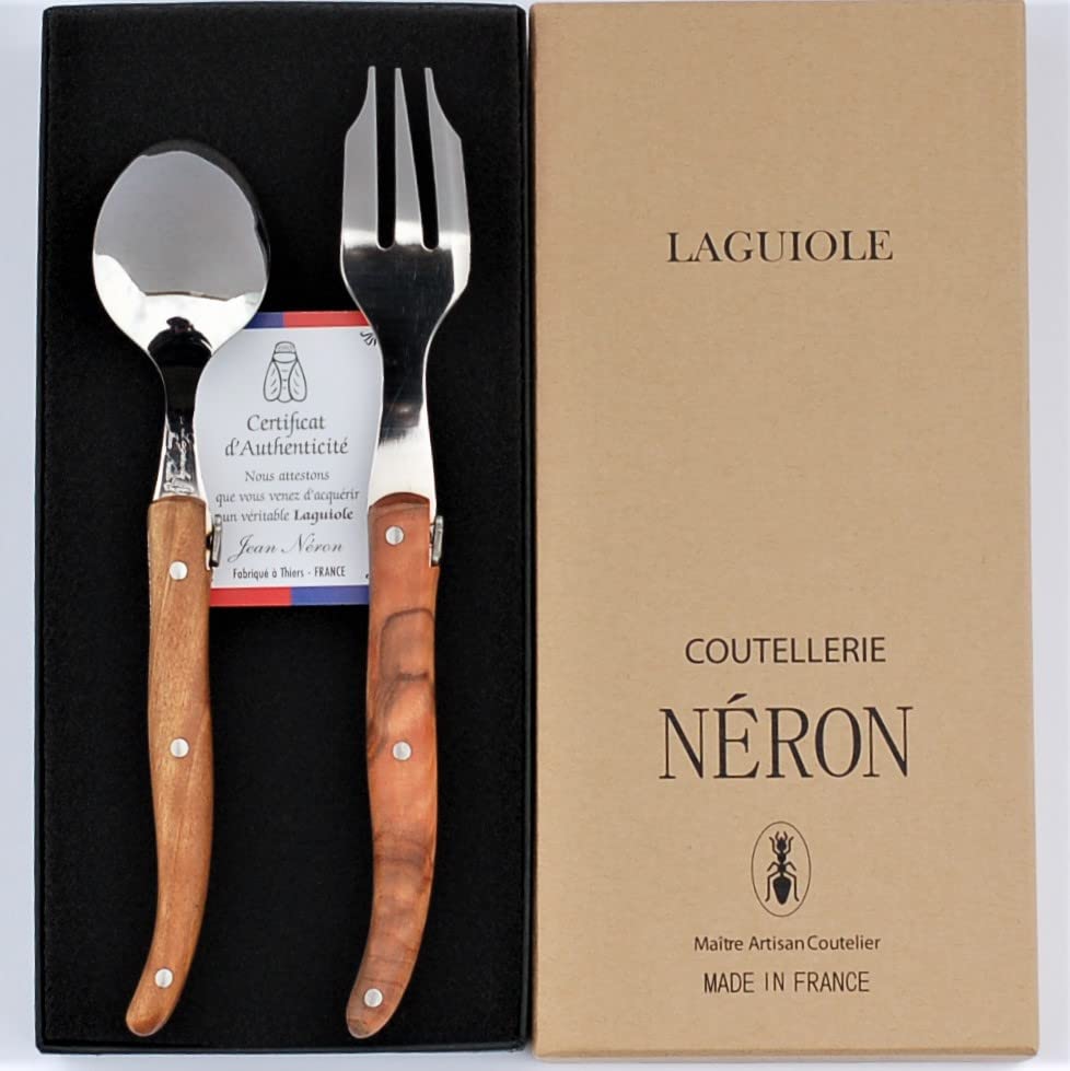 LAGUIOLEデザートスプーン4本セット 木箱入り