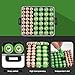ALCYON Battery Organizer Storage Case, Battery Vault Box Container for 48pcs AA AAA Batteries, Plastic Clear Protective Battery Holder for Travelling/Home/Office (Black, Medium)