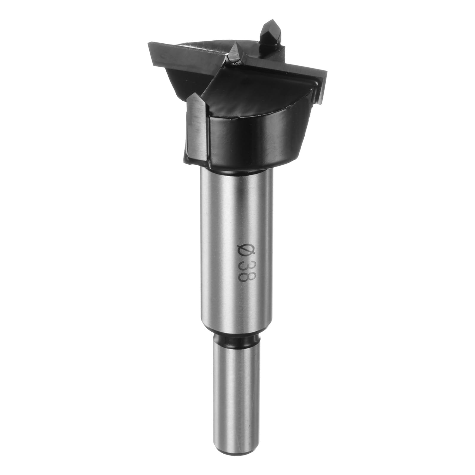 M METERXITY Forstner Mèche pour le travail du bois, 38 mm, pointe en carbure de tungstène à tige ronde pour bois dur/plastique/contreplaqué/MDF, ouvre-trou de perçage de trou de bois