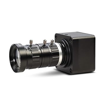 MOKOSE USB Webcam with C-Mount 10-50mm Telephoto Zoom Manual Lens 4K@30fps UVC Camera Free Drive Compatible Windows Mac OS X Linux