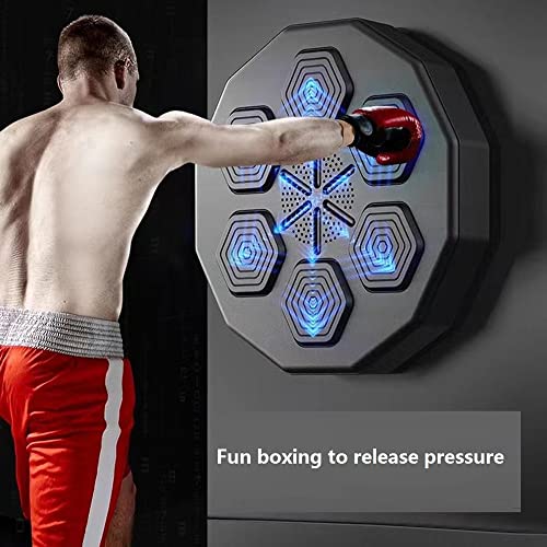 NEWDEZHI Máquina de boxe de música inteligente, máquina de boxe montada na parede, saco de pancada e