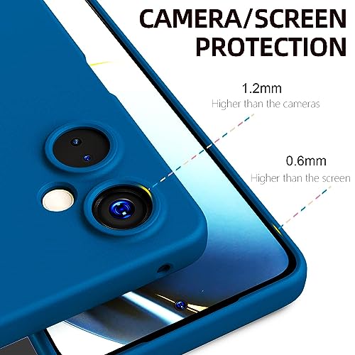 Image of JANAK RAJ Silicone Back Case Cover Compatible with OnePlus Nord CE 3 Lite / 1+ CE3 Lite /Oppo K11x 5G| Slim Liquid Silicone Soft Gel Rubber | Camera Protection - Navy Blue
