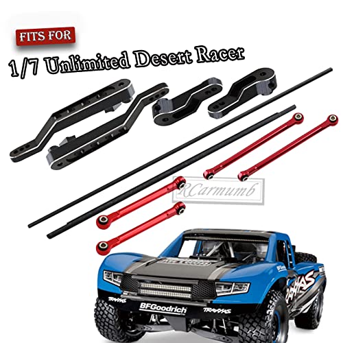 Rcarmumb Metal Front And Rear Torsional Sway Bar Set Upgrades Part For 1/7 Udr Rc Unlimited Desert Racer,Front Rear Alloy Anti-Sway Bar Anti-Roll Mount Hops Up #TOP1