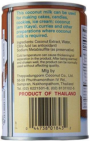 Leite de Coco Coconut Milk Chaokoh Heuschen & Schrouff 400ml