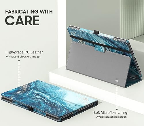 Image of MoKo Case Fits All-New Amazon Kindle Fire HD 10 & 10 Plus Tablet (13th /11th Generation, 2023 /2021 Release) 10.1 inch - Slim Folding Stand Cover with Auto Wake /Sleep, Gilding Texture