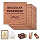 Uadme Sperrholzplatte 3mm, 6 Stück 30cm x 30cm Laser Holz, Brasilianisches Palisander Sperrholz, für zum Lasergravieren und Schneiden, Geeignet für DIY Halloween Deko, Weihnachtsdeko