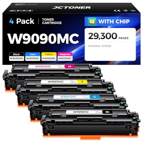 Ensemble cartouche toner haute capacité W9090MC 4 pièces pour HP