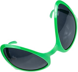 ibasenice Óculos De Sol Alienígenas Trajes De Óculos De Sol Verdes Para Homens De Roleplay De Cosplay Alienígena Óculos De Sol Engraçados Óculos Alienígenas Em Forma De